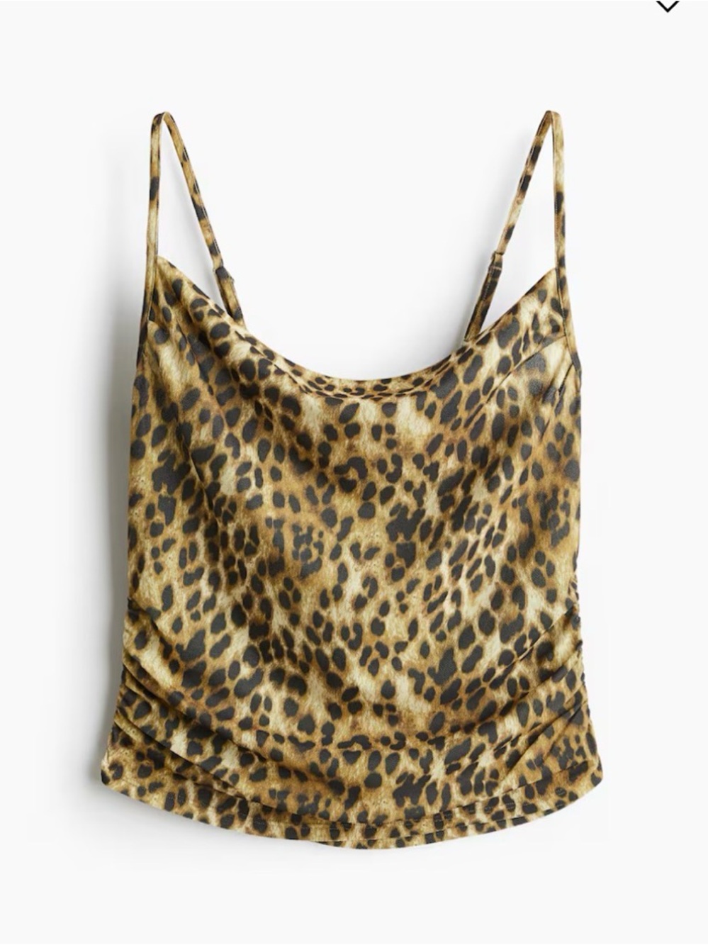 Divided H&M Leopard Print  Cowl Neck Cami - Brown